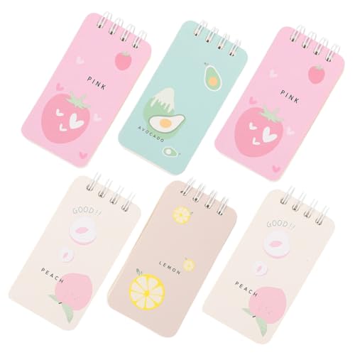 Gatuida 6 Stück Teiliges Kleine Spiral Notizblöcke Tragbar Praktische Memo Pads für Schüler Schule Büro Kreatives Design Multifarbig Leicht Mitzunehmen Gatuida 6 Stück Teiliges Kleine Spiral Notizblöcke Tragbar Praktische Memo Pads für Schüler Schule Büro Kreatives Design Multifarbig Leicht Mitzunehmen von Gatuida