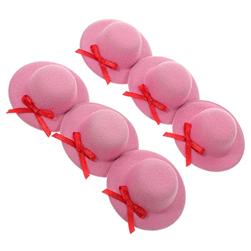 Gatuida 6 Stück Teiliges Mini Bowknot Hüte aus Stabilem Material Dekorative Puppenhüte für DIY Bastelprojekte Haarschmuck und Weinflaschenverzierung Leicht Modisch für Puppen und Cosplay von Gatuida
