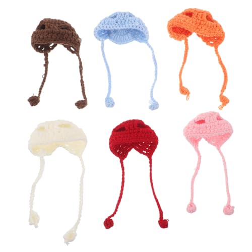 Gatuida 6 Stück Teiliges Mini Strickmützen aus Weicher Wolle Niedliche Puppenhüte für DIY Basteln Handgestrickte Mini Garnmützen als Weihnachtsbaumschmuck und Figurinen Dekorationen Gatuida 6 Stück Teiliges Mini Strickmützen aus Weicher Wolle Niedliche Puppenhüte für DIY Basteln Handgestrickte Mini Garnmützen als Weihnachtsbaumschmuck und Figurinen Dekorationen von Gatuida