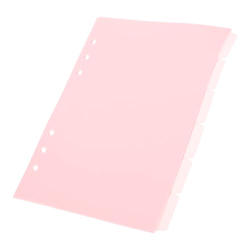 Gatuida 6 Stück Teiliges Notizbuch Trennblätter aus Pinkem PP Abnehmbare Registerkarten für Ordner und Notizhefte Vielseitige Seitenmarker für Individuelle Kategorisierung und Gatuida 6 Stück Teiliges Notizbuch Trennblätter aus Pinkem PP Abnehmbare Registerkarten für Ordner und Notizhefte Vielseitige Seitenmarker für Individuelle Kategorisierung und von Gatuida