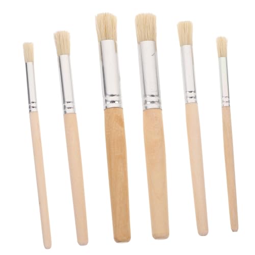 Gatuida 6 Stück Teiliges Pinselset Nylon mit Holzgriff Professionelle Malpinsel für Acryl Öl und Aquarellmalerei Vielseitige Pinsel für Detailgenaue Arbeiten und Große Flächen Praktischem Gatuida 6 Stück Teiliges Pinselset Nylon mit Holzgriff Professionelle Malpinsel für Acryl Öl und Aquarellmalerei Vielseitige Pinsel für Detailgenaue Arbeiten und Große Flächen Praktischem von Gatuida