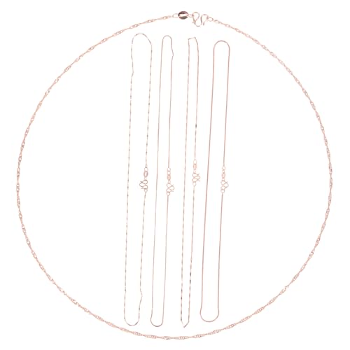 Gatuida 6 Stück Teiliges Roségold Schmuckketten DIY Hals Armbandketten Glatte Oberfläche Vielseitig für Schmuckherstellung Damen und Mädchen für Alltag Partys Geschenke Gatuida 6 Stück Teiliges Roségold Schmuckketten DIY Hals Armbandketten Glatte Oberfläche Vielseitig für Schmuckherstellung Damen und Mädchen für Alltag Partys Geschenke von Gatuida