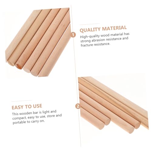 Gatuida 6 Stück Teiliges Rundholzstäbe aus Buchenholz Glatte Oberfläche Stabile Holzdübel zum Basteln und Weben von Wandbehängen Vielseitiges DIY Werkzeug für Dekoration und Handwerk Gatuida 6 Stück Teiliges Rundholzstäbe aus Buchenholz Glatte Oberfläche Stabile Holzdübel zum Basteln und Weben von Wandbehängen Vielseitiges DIY Werkzeug für Dekoration und Handwerk von Gatuida