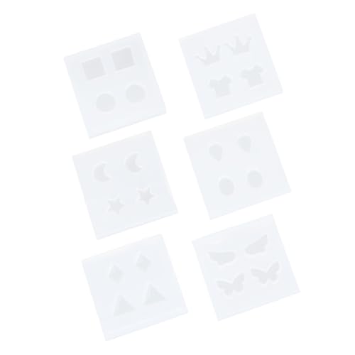 Gatuida 6 Stück Teiliges Silikon Ohrstecker Formen für DIY Schmuckherstellung Glatte Innenfläche für Einfaches Entformen Kleine Anhänger Gießform für Handgemachte Ohrringe und Gatuida 6 Stück Teiliges Silikon Ohrstecker Formen für DIY Schmuckherstellung Glatte Innenfläche für Einfaches Entformen Kleine Anhänger Gießform für Handgemachte Ohrringe und von Gatuida