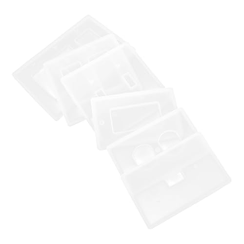 Gatuida 6 Stück Teiliges Silikonform für Dekorative Platten Kristall Epoxidharz Gießform Einfach zu Leicht zu Reinigen für DIY Projekte und Basteln Flexibles Transparentes Material für von Gatuida