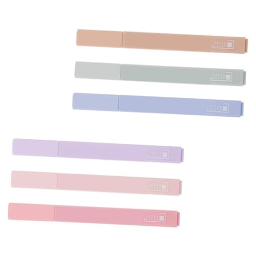 Gatuida 6 Stück Teiliges Textmarker mit Weicher Kunststoffspitze Schnelltrocknend Farbige Marker Stifte für Notizen Büro und Schule Langlebig und Vielseitig für Planer Zufällige Farbe Gatuida 6 Stück Teiliges Textmarker mit Weicher Kunststoffspitze Schnelltrocknend Farbige Marker Stifte für Notizen Büro und Schule Langlebig und Vielseitig für Planer Zufällige Farbe von Gatuida