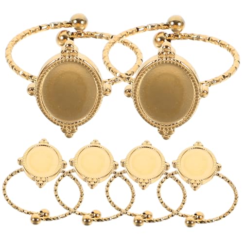 Gatuida 6 Stück Teiliges Verstellbares Ringrohling aus Edelstahl Ovaler Offener Ringbasis für DIY Schmuckherstellung Langlebige Blanke Fingerringe für Kreative Bastelprojekte Gatuida 6 Stück Teiliges Verstellbares Ringrohling aus Edelstahl Ovaler Offener Ringbasis für DIY Schmuckherstellung Langlebige Blanke Fingerringe für Kreative Bastelprojekte von Gatuida