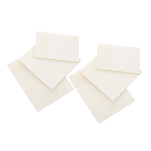 Gatuida 6 Stück Transparente Selbstklebende Memo Sticker Wasserfeste Notizen für Büro Schule Zuhause Repositionierbare Haftnotizen für Erinnerungen Wichtige Aufgaben von Gatuida