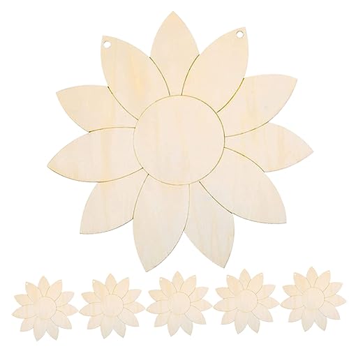 Gatuida 6 Stück Unfertige Holz Sonnenblumen Ausschnitte zum Basteln DIY Graffiti Holzplatten für Kreative Handarbeiten und Dekorationen Gatuida 6 Stück Unfertige Holz Sonnenblumen Ausschnitte zum Basteln DIY Graffiti Holzplatten für Kreative Handarbeiten und Dekorationen von Gatuida