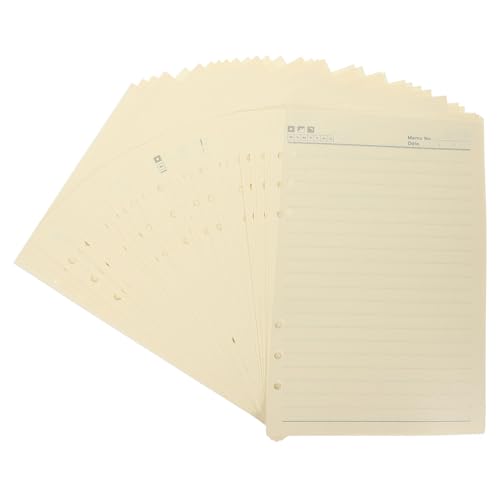 Gatuida 60 Blatt Liniertes Nachfüllpapier für Ring Binder Glatte Oberfläche Vielseitig für Schreiben Journaling Planer Einlagen Langlebige Ringbuch Einlage für Schule und Büro Gatuida 60 Blatt Liniertes Nachfüllpapier für Ring Binder Glatte Oberfläche Vielseitig für Schreiben Journaling Planer Einlagen Langlebige Ringbuch Einlage für Schule und Büro von Gatuida