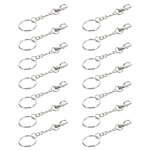 Gatuida 60 Sätze Drehverschluss Schlüsselanhänger Robuste Schlüsselringe für DIY Bastelarbeiten Praktische Verbindungselemente für Schlüssel und Accessoires von Gatuida