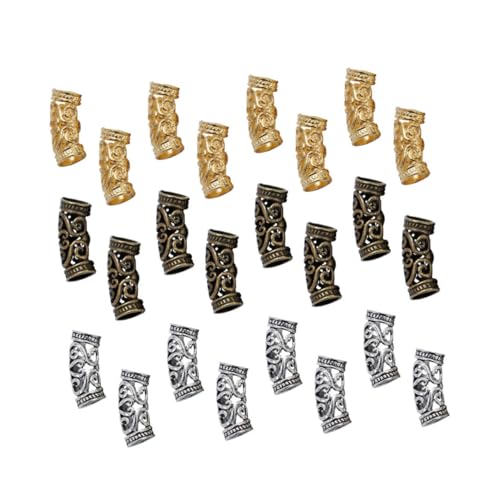 Gatuida 60 Stück Alloy Spacer Beads mit Holzmaserung für Einzigartige Schmuckherstellung und Bastelprojekte Gatuida 60 Stück Alloy Spacer Beads mit Holzmaserung für Einzigartige Schmuckherstellung und Bastelprojekte von Gatuida