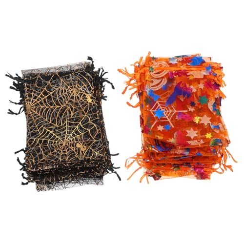 Gatuida 60 Stück Halloween Geschenkbeutel mit Spinne und Kürbis Organza Mesh Beutel mit Kordelzug Transparente Party Favor Taschen für Süßigkeiten Snacks Mitgebsel Vielseitig und Dekorativ Gatuida 60 Stück Halloween Geschenkbeutel mit Spinne und Kürbis Organza Mesh Beutel mit Kordelzug Transparente Party Favor Taschen für Süßigkeiten Snacks Mitgebsel Vielseitig und Dekorativ von Gatuida