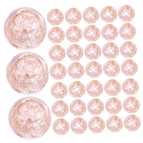 Gatuida 60 Stück Leuchtende Glasperlen wohnungseinrichtung home decoration halsreif kügelchen halskette Armbänder klein Glasperlen zum Basteln süße Perlen für die Schmuckherstellung Rosa von Gatuida