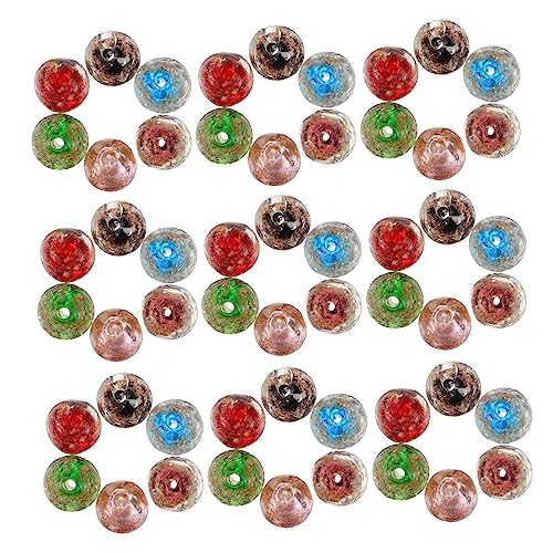 Gatuida 60 Stück Luminous Glasperlen für DIY Schmuckherstellung Handgemachte Armband und Halskettenperlen Farben Lila Schwarz Blau Rot Grün Gatuida 60 Stück Luminous Glasperlen für DIY Schmuckherstellung Handgemachte Armband und Halskettenperlen Farben Lila Schwarz Blau Rot Grün von Gatuida