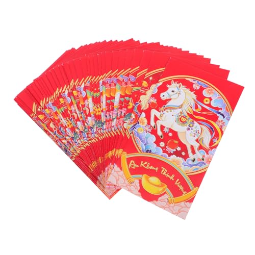 Gatuida 60 Stück Lunar Year Money Bags Vietnamesische Rote Umschläge Pferdejahr Traditionelle Hochzeitsumschläge Chinesisches Frühlingsfest Glücksumschläge für Asiatische Neujahrsfeier Gatuida 60 Stück Lunar Year Money Bags Vietnamesische Rote Umschläge Pferdejahr Traditionelle Hochzeitsumschläge Chinesisches Frühlingsfest Glücksumschläge für Asiatische Neujahrsfeier von Gatuida