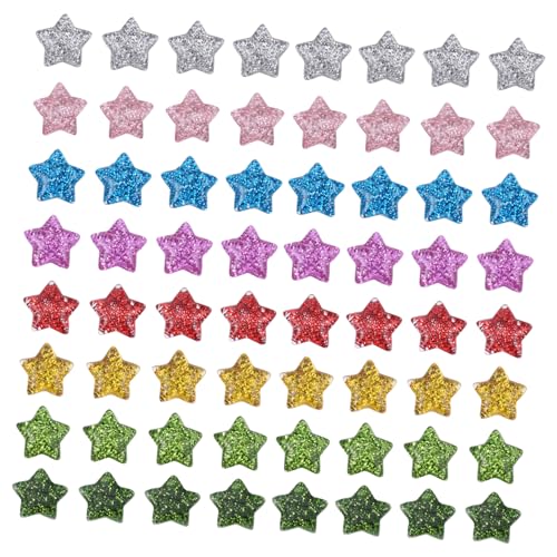 Gatuida 60 Stück Teiliges DIY Bastelperlen Glitzer Sternperlen Fünfzackige Resin Sterne Bunte Schmuckperlen zum Auffädeln und Dekorieren für Handwerk und Heimdeko Gatuida 60 Stück Teiliges DIY Bastelperlen Glitzer Sternperlen Fünfzackige Resin Sterne Bunte Schmuckperlen zum Auffädeln und Dekorieren für Handwerk und Heimdeko von Gatuida