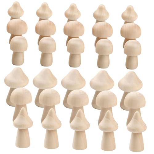 Gatuida 60 Stück Teiliges DIY Holzpilz Bastelset Unbemalt Unvollendete Holzpilze für Bemalen Handliche Dekoration für Künstlerisches Malen und Raumgestaltung Gatuida 60 Stück Teiliges DIY Holzpilz Bastelset Unbemalt Unvollendete Holzpilze für Bemalen Handliche Dekoration für Künstlerisches Malen und Raumgestaltung von Gatuida