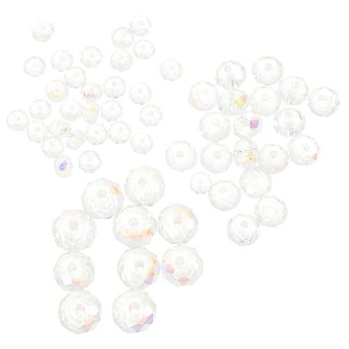Gatuida 60 Stück Teiliges Glasperlen Facettierte Spacer Beads in Transparent Ab Farben Flach zum Auffädeln für DIY Armbänder Halsketten Schmuckherstellung Gatuida 60 Stück Teiliges Glasperlen Facettierte Spacer Beads in Transparent Ab Farben Flach zum Auffädeln für DIY Armbänder Halsketten Schmuckherstellung von Gatuida