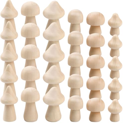 Gatuida 60 Stück Teiliges Unlackierte Holzpilze zum Basteln für Naturbelassene DIY Holzfiguren Glatte Oberfläche Sicher und Geruchlos Bastelmaterial für Jungen und Mädchen Gatuida 60 Stück Teiliges Unlackierte Holzpilze zum Basteln für Naturbelassene DIY Holzfiguren Glatte Oberfläche Sicher und Geruchlos Bastelmaterial für Jungen und Mädchen von Gatuida