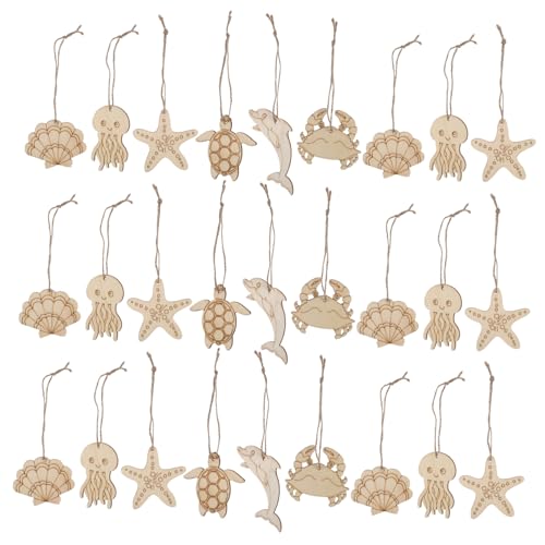 Gatuida 60 Stück Unbehandelte Holzstücke Meeres-tier-motive zum Bemalen und Dekorieren Leichte Diy-holzfiguren für Partydeko und Kreative Bastelprojekte Gatuida 60 Stück Unbehandelte Holzstücke Meeres-tier-motive zum Bemalen und Dekorieren Leichte Diy-holzfiguren für Partydeko und Kreative Bastelprojekte von Gatuida