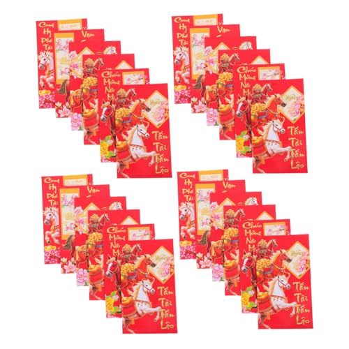 Gatuida 60 Stück Vietnamesische Neujahrs Glücksmünzen Umschläge Rotes Pferde Zodiac Design für Chinesisches Frühlingsfest Lucky Money Packets Hong Bao für Asiatische Lunar Neujahrsfeier Gatuida 60 Stück Vietnamesische Neujahrs Glücksmünzen Umschläge Rotes Pferde Zodiac Design für Chinesisches Frühlingsfest Lucky Money Packets Hong Bao für Asiatische Lunar Neujahrsfeier von Gatuida