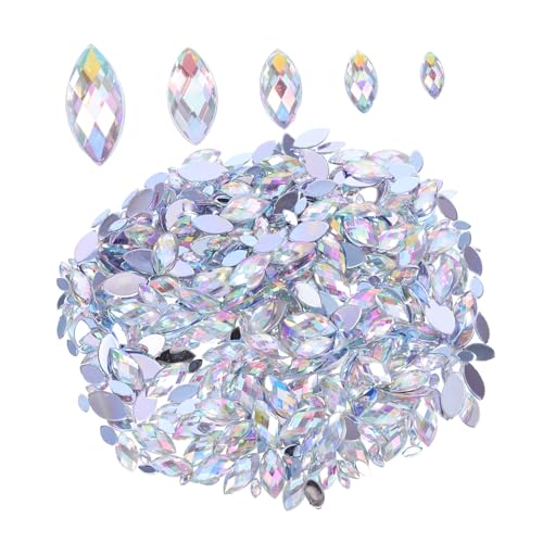 Gatuida 600 Stück Acryl Flatback Strasssteine in Pferdeaugenform Mehrfarbiges Ab Verschiedene Langlebig und Vielseitig für Nagelkunst Schmuck Handyhüllen und DIY Dekorationen Gatuida 600 Stück Acryl Flatback Strasssteine in Pferdeaugenform Mehrfarbiges Ab Verschiedene Langlebig und Vielseitig für Nagelkunst Schmuck Handyhüllen und DIY Dekorationen von Gatuida