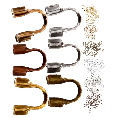 Gatuida 600 Stück U Förmige Crimpperlen Drahtschutz Schmuckherstellung DIY Bastelperlen Armband Kette Quetschperlen Bronze Gold Silber für Halsketten Anhänger Zubehör Gatuida 600 Stück U Förmige Crimpperlen Drahtschutz Schmuckherstellung DIY Bastelperlen Armband Kette Quetschperlen Bronze Gold Silber für Halsketten Anhänger Zubehör von Gatuida