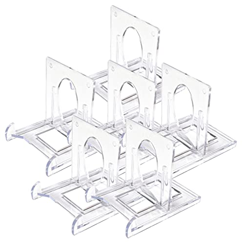 Gatuida 6Stücke Verstellbare Kartenständer Transparente Staffelei für Displays von Karten Platten und Deko für Zuhause Büro Hochzeiten und Veranstaltungen von Gatuida