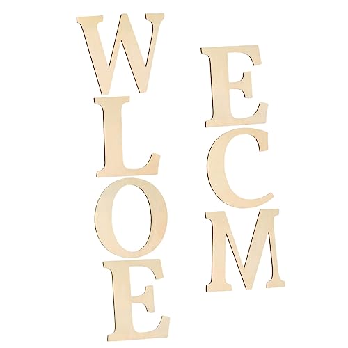 Gatuida 7 Stück Anhänger Mit Englischen Buchstaben Willkommenes Hochzeitszeichen Wohnkultur Alphabet Willkommene Heimdekoration Willkommensschild Wort Brief Dekorationen Unser Party Holz Gatuida 7 Stück Anhänger Mit Englischen Buchstaben Willkommenes Hochzeitszeichen Wohnkultur Alphabet Willkommene Heimdekoration Willkommensschild Wort Brief Dekorationen Unser Party Holz von Gatuida