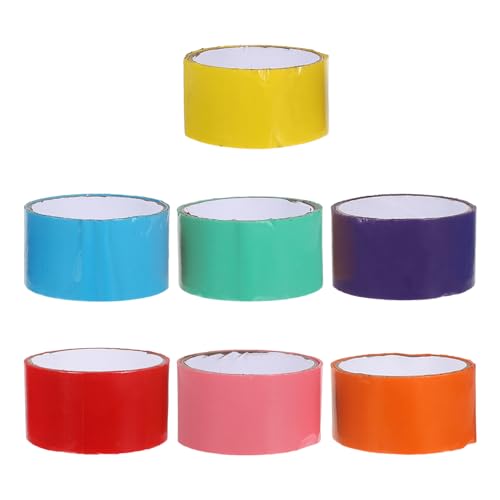 Gatuida 7 Stück Klebebänder: Farbiges Klebeband zum Aufrollen von Klebebällen, Dekompressionsspielzeug für Erwachsene und Kinder, Basteln, Entspannendes Spielzeug, Partygeschenk Gatuida 7 Stück Klebebänder: Farbiges Klebeband zum Aufrollen von Klebebällen, Dekompressionsspielzeug für Erwachsene und Kinder, Basteln, Entspannendes Spielzeug, Partygeschenk von Gatuida