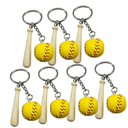 Gatuida 7 Stück Teiliges Baseball Schlüsselanhänger mit Mini Holzschlägern Sportlicher Schlüsselanhänger für Rucksack und Party Mitbringsel Praktische Schlüsselring Dekoration für Gatuida 7 Stück Teiliges Baseball Schlüsselanhänger mit Mini Holzschlägern Sportlicher Schlüsselanhänger für Rucksack und Party Mitbringsel Praktische Schlüsselring Dekoration für von Gatuida