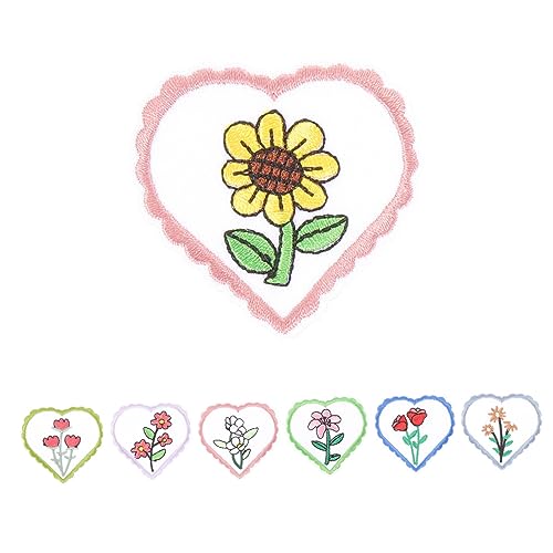 Gatuida 7 Stück Teiliges Bestickte Blumenapplikationen zum Aufnähen Dekorative Patches für Kleidung Diy Projekte Langlebig und Hautfreundlich für Kissen Pullover Gatuida 7 Stück Teiliges Bestickte Blumenapplikationen zum Aufnähen Dekorative Patches für Kleidung Diy Projekte Langlebig und Hautfreundlich für Kissen Pullover von Gatuida