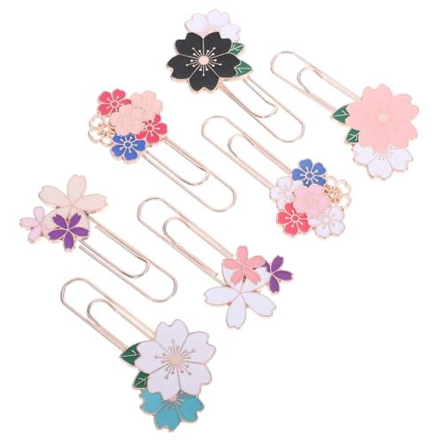 Gatuida 7 Stück Teiliges Kirschblüten Metall Lesezeichen Kreative Paper Clips für Journaling Bürobedarf und Lesezubehör Stilvolle Langlebige Büroklammern für Schüler und Lehrer Gatuida 7 Stück Teiliges Kirschblüten Metall Lesezeichen Kreative Paper Clips für Journaling Bürobedarf und Lesezubehör Stilvolle Langlebige Büroklammern für Schüler und Lehrer von Gatuida