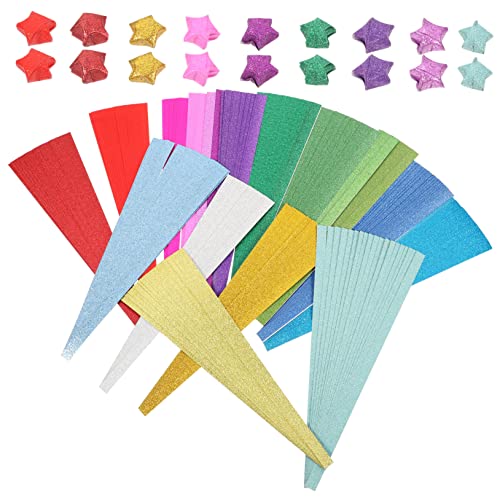 Gatuida 720 Blatt Bunte Glitzer Origami Papierstreifen DIY Faltpapier für Bastelprojekte Leicht und Kompakt für Erwachsene für Kreative Kunst und Handwerk Gatuida 720 Blatt Bunte Glitzer Origami Papierstreifen DIY Faltpapier für Bastelprojekte Leicht und Kompakt für Erwachsene für Kreative Kunst und Handwerk von Gatuida