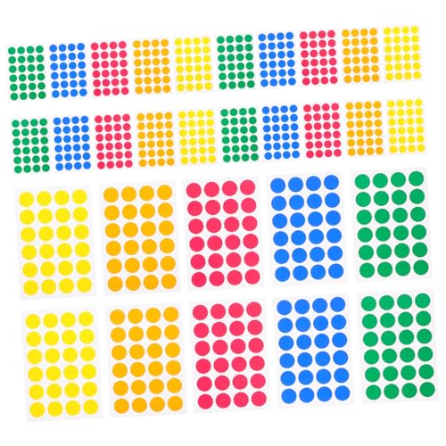 Gatuida 720 Stück Selbstklebende Bunte Kreis Aufkleber Farbige Markierungspunkte für Scrapbooking Organisation Beschriften und Basteln Farbcodierung Etiketten mit Farben für Papier Gatuida 720 Stück Selbstklebende Bunte Kreis Aufkleber Farbige Markierungspunkte für Scrapbooking Organisation Beschriften und Basteln Farbcodierung Etiketten mit Farben für Papier von Gatuida