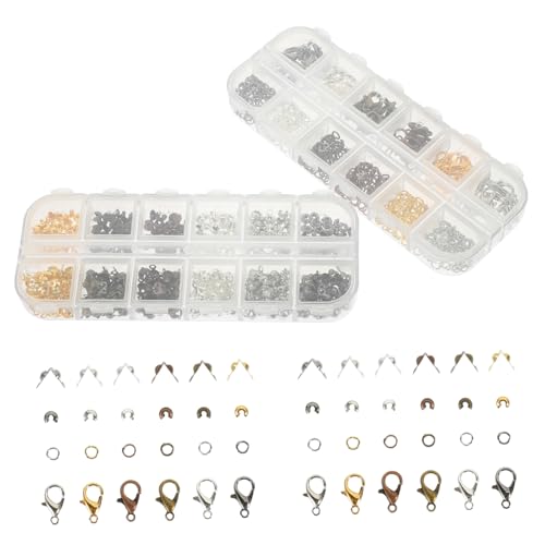 Gatuida 782 Stück Teiliges Schmuckherstellungsset mit Farben Lobster Clips Öffnungsringen und Quetschperlen für DIY Armband Halskette Schlüsselanhänger und Schmuckzubehör Wiederverwendbar Gatuida 782 Stück Teiliges Schmuckherstellungsset mit Farben Lobster Clips Öffnungsringen und Quetschperlen für DIY Armband Halskette Schlüsselanhänger und Schmuckzubehör Wiederverwendbar von Gatuida