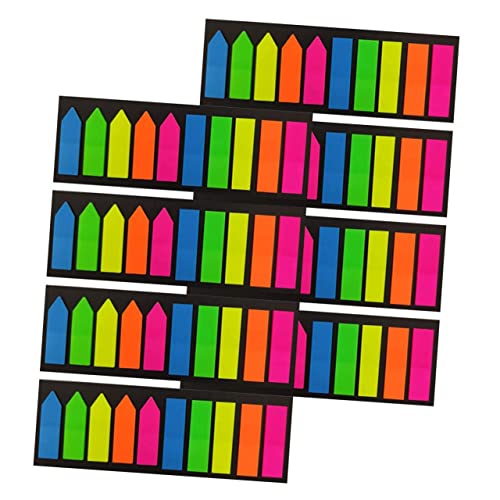 Gatuida 8 Sätze Farbige Pet Haftnotizen Page Marker Selbstklebende Notizzettel für Büro Schule und Zuhause Markieren und Annotieren von Büchern Wiederverwendbar Leicht und Handlich von Gatuida