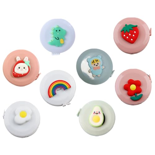 Gatuida 8 Stck Mini Cartoon Maßband Teiliges Einziehbares Beidseitiges Schneidermaßband aus Kunststoff und Silikon Glatte Kanten Vielseitig Einsetzbar für Nähen DIY Körper und Gatuida 8 Stck Mini Cartoon Maßband Teiliges Einziehbares Beidseitiges Schneidermaßband aus Kunststoff und Silikon Glatte Kanten Vielseitig Einsetzbar für Nähen DIY Körper und von Gatuida