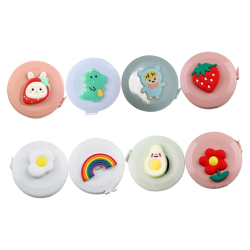 Gatuida 8 Stck Teiliges Mini Maßband mit Süßem Cartoon Design Beidseitig Bedruckt Einziehbar aus Kunststoff und Silikon Vielseitig für Nähen Körpermaße und DIY Bastelarbeiten Geeignet Gatuida 8 Stck Teiliges Mini Maßband mit Süßem Cartoon Design Beidseitig Bedruckt Einziehbar aus Kunststoff und Silikon Vielseitig für Nähen Körpermaße und DIY Bastelarbeiten Geeignet von Gatuida