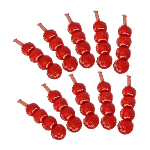 Gatuida 8 Stück Ballon-requisiten Essensballon Lebensmittel-pe-ballon Kandierter Hagebutten-knotenballon Kandierte Haws-partyzubehör Partygeschenk Kandierte Haws-snackballons Sport von Gatuida