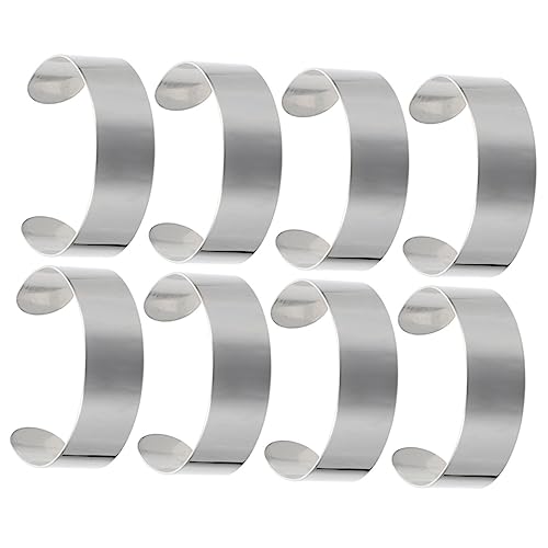 Gatuida 8 Stück Innenkern des Edelstahlarmbandes schmucklos Armreifen für die Schmuckherstellung Form werkzeug Ringe Armband-Armreif-Rohlinge leeres Manschettenarmband Edelstahl 304 Silber Gatuida 8 Stück Innenkern des Edelstahlarmbandes schmucklos Armreifen für die Schmuckherstellung Form werkzeug Ringe Armband-Armreif-Rohlinge leeres Manschettenarmband Edelstahl 304 Silber von Gatuida