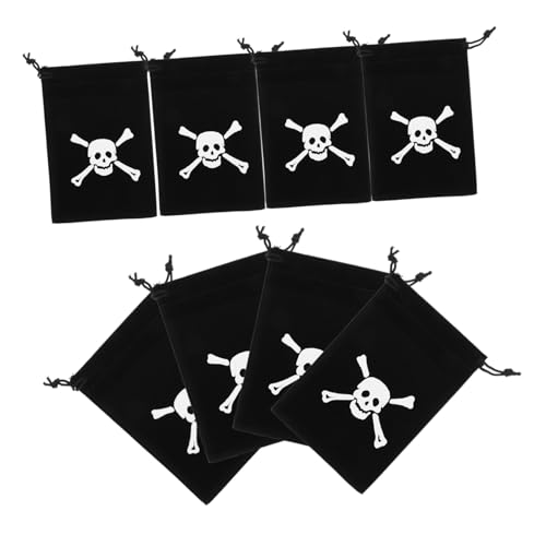 Gatuida 8 Stück Münztüten Piraten Goodie Bags Für Halloween Piratenparty Kleine Geschenkverpackungsbeutel Mit Kordelzug Gatuida 8 Stück Münztüten Piraten Goodie Bags Für Halloween Piratenparty Kleine Geschenkverpackungsbeutel Mit Kordelzug von Gatuida