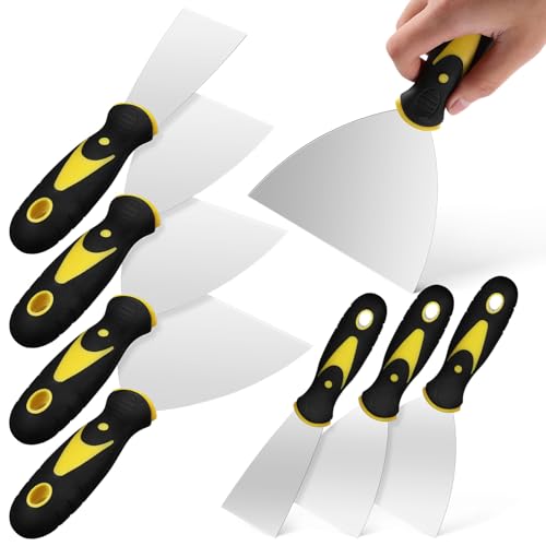 Gatuida 8 Stück Spachtel Set Teilig Praktische Malerspachtel mit Komfortablem Griff und Aufhängeloch für Trockenbau Wandreparatur und Farbentfernung Gatuida 8 Stück Spachtel Set Teilig Praktische Malerspachtel mit Komfortablem Griff und Aufhängeloch für Trockenbau Wandreparatur und Farbentfernung von Gatuida