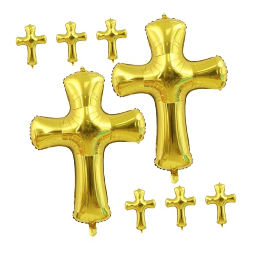Gatuida 8 Stück Taufballons Luft Ballon steht für Boden Himmel Ballons überqueren Panzer biegbar taufgeschenk geburtstagsdekoration Partyballons Ballon in Kreuzform Aluminiumfolie Golden Gatuida 8 Stück Taufballons Luft Ballon steht für Boden Himmel Ballons überqueren Panzer biegbar taufgeschenk geburtstagsdekoration Partyballons Ballon in Kreuzform Aluminiumfolie Golden von Gatuida