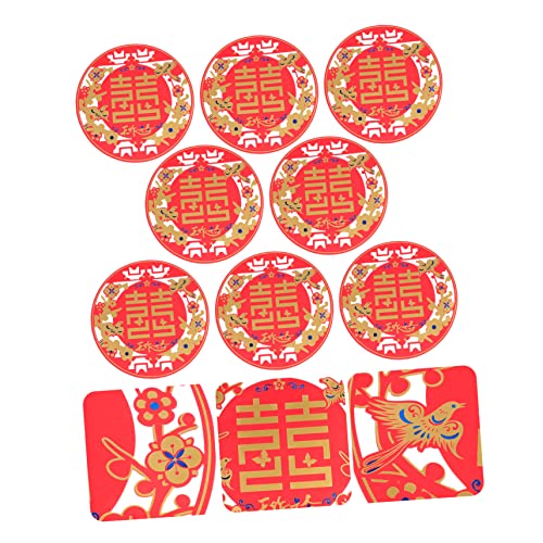 Gatuida 8 Stück Teiliges Chinesisches Hochzeitspapier Schnittdekor Traditionelle Dekorative Türaufkleber Langlebig Reißfest Kompakt für Hochzeitsfeier und Raumgestaltung Gatuida 8 Stück Teiliges Chinesisches Hochzeitspapier Schnittdekor Traditionelle Dekorative Türaufkleber Langlebig Reißfest Kompakt für Hochzeitsfeier und Raumgestaltung von Gatuida