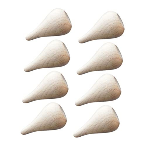 Gatuida 8 Stück Teiliges DIY Beech Holz Ornament für Malprojekte Unvollendetes Bastelspielzeug für Schulprojekte und Gestalten von Gatuida