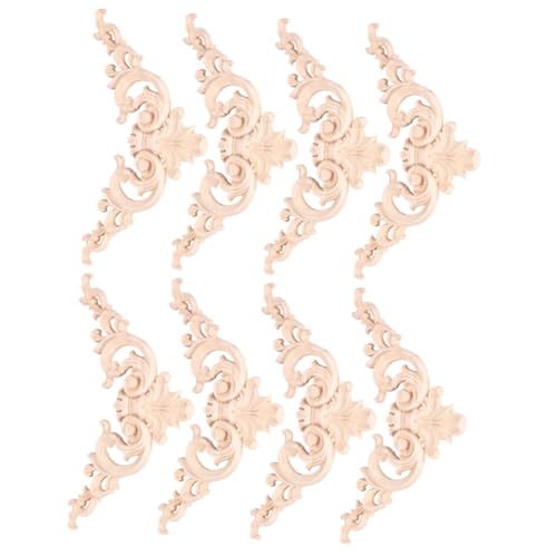 Gatuida 8 Stück Teiliges Holzgeschnitzte Eckapplikationen Unlackiert Möbelverzierung Vintage Holzornamente für Türen Schränke Wände Dekoratives Massivholz Applique Gatuida 8 Stück Teiliges Holzgeschnitzte Eckapplikationen Unlackiert Möbelverzierung Vintage Holzornamente für Türen Schränke Wände Dekoratives Massivholz Applique von Gatuida