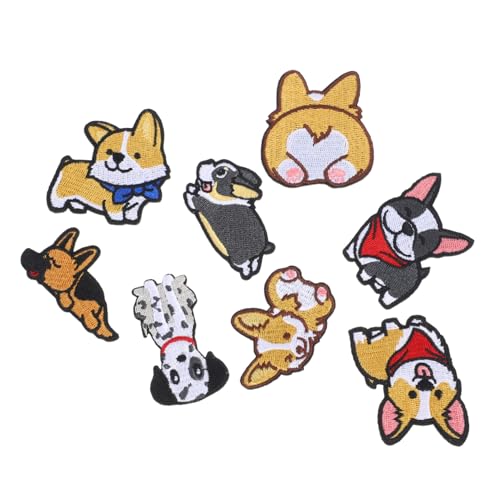 Gatuida 8 Stück Teiliges Hundemotiv Stickerei Aufnäher Bestickte Stoffpatches für Kleidung und DIY Reparatur Bunte Applikationen mit Corgi Schäferhund Bulldogge Langlebig und Einfach zu Gatuida 8 Stück Teiliges Hundemotiv Stickerei Aufnäher Bestickte Stoffpatches für Kleidung und DIY Reparatur Bunte Applikationen mit Corgi Schäferhund Bulldogge Langlebig und Einfach zu von Gatuida
