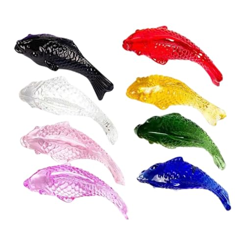 Gatuida 8 Stück Teiliges Kleine Kristallfische Bunte Glasfiguren Tischdekoration Aquarium Ornamente Lebendige Wohnaccessoires für Büro und Zuhause Gatuida 8 Stück Teiliges Kleine Kristallfische Bunte Glasfiguren Tischdekoration Aquarium Ornamente Lebendige Wohnaccessoires für Büro und Zuhause von Gatuida
